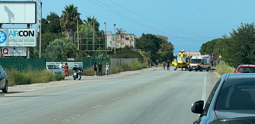 Ecco Il Video Del Grave Incidente Sulla Ragusa Marina Di Ragusa Donna Trasferita In Elisoccorso